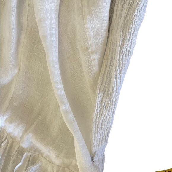 Elegant Strapless White Dress - Picture 4 of 6